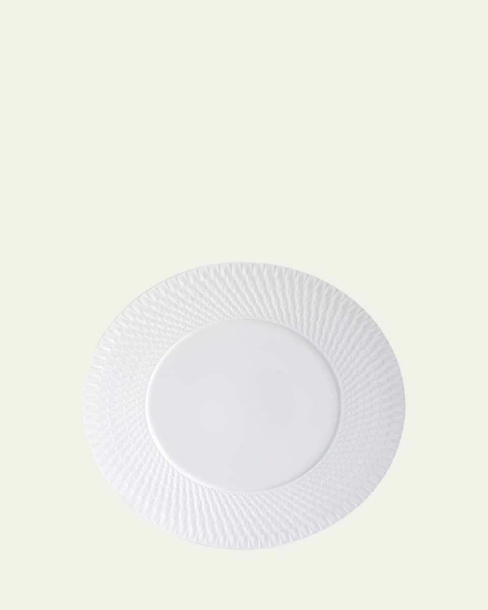 Twist White Service Plate, 11.5"
